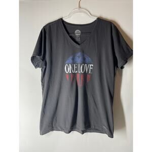 Life is Good ONE LOVE Short Sleeve T-shirt Women's Classic Fit Size XL